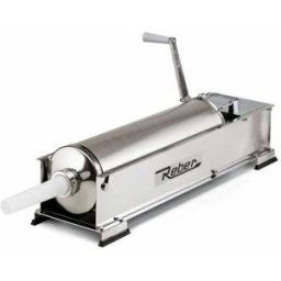Poussoir à saucisse professionnel manuel Reber 8974 N INOX à 2 vitesses avec carter - Capacité 12 Kg
