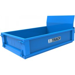 Caisson en acier inox avec ridelles extensibles pour motocompresseur Campagnola MC 658 Track à chenilles