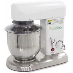 AgriEuro Premium Batteur mélangeur planétaire FP105 - cuve INOX 5 litres - Accessoires interchangeables