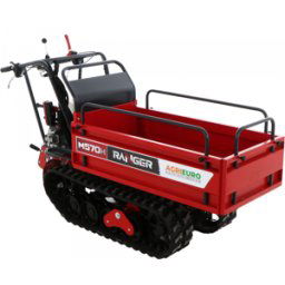 AgriEuro Premium Brouette motorisée à chenilles extensible Ranger M570 H-E - Moteur Honda GX200 - Démarrage électrique