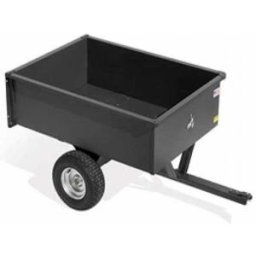 MGF Remorque tractée pour autoportée, remorque en métal, roues grand format - 122x86 (h 37 cm)