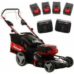 Tondeuse à gazon à batterie Einhell GE-CM 36/47 S HW Li - Tondeuse autotractée 47 cm - 4 X 4Ah