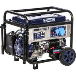 BullMach AMBRA 13800 E - Groupe électrogène sur chariot à essence avec AVR 10 kW - Continue 9 kW Monophasé