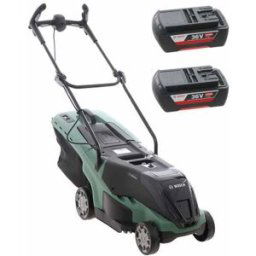 Tondeuse électrique à 2 batteries 2 Ah BOSCH UniversalRotak 36-560 - bac de ramassage 38 cm