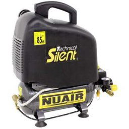 Nuair OM200/6 Sil Tech - Compresseur d'air électrique compact portatif - moteur 1 CV oilless - 6 L