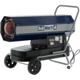 BullMach BM-DDH 60 - Générateur d'air chaud diesel - à combustion directe - sur chariot - 60kW