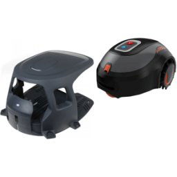 Black & Decker BCRMW123-QW - Robot tondeuse avec câble périphérique - tondeuse avec batterie au lithium 12V