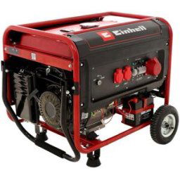 Einhell TC-PG 55/E5 - Groupe électrogène 5.5 kW triphasé à essence 4T - Sur chariot