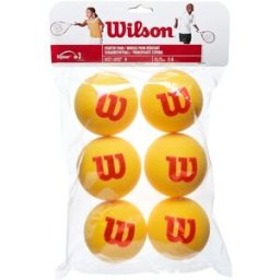 WILSON Balle Starter Foam — Pack de 6 YELLOW