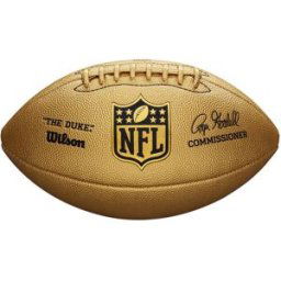 WILSON Ballon de football américain NFL The Duke Metallic Edition YELLOW