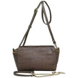 Sac à main Arthur & Aston Petit sac en cuir effet croco Arthur et Aston Marron