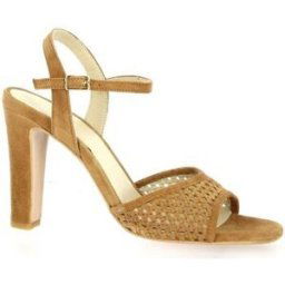 Sandales Vidi Studio Nu pieds cuir velours Marron