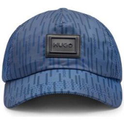 Casquette BOSS CASQUETTE BLEU À CINQ PANNEAUX EN TWILL ITALIEN AVEC LOGO EN Bleu