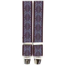 Ceinture Tony & Paul Bretelle 4 clips Inca Bleu