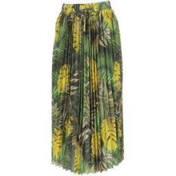 Jupes Guess Abel midi plated skirt Vert