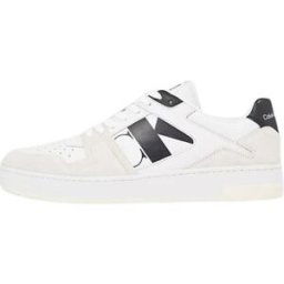 Baskets basses Calvin Klein Jeans Baskets homme Ref 60138 YBR Blanc Noir Blanc