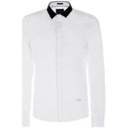 Chemise Guess Chemise LS Tape Stretch Poplin Blanc (sp) Blanc