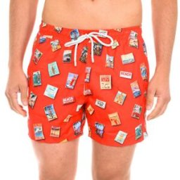 Maillots de bain John Frank JFSS20SW18-POSTERSRED-MULTICOLOR Rouge