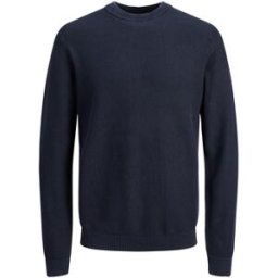 Sweat-shirt Jack & Jones JJgeorge Knit Crew Neck Bleu