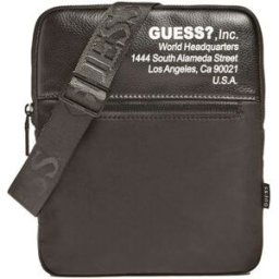 Pochette Guess Sacoche bandoulière ref 52565 Black 23*19*2 Noir