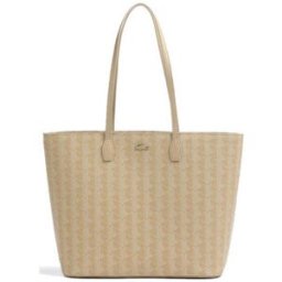 Sac Lacoste SAC CABAS POUR FEMME AVEC IMPRIMÉ MONOGRAMME Beige