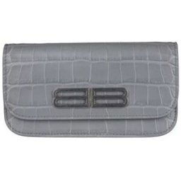 Sac à main Balenciaga Portefeuille à chaine Gossip Gris