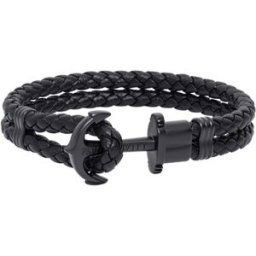 Bijoux Cleor Bracelet en acier Noir