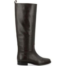 Bottes Via Roma 15 Botte cavalière en cuir marron foncé