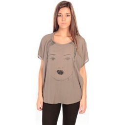 T-shirt Charlie Joe Top Contessa Marron