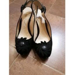 Sandales Unisa Sandales noires Unisa bout ouvert Noir