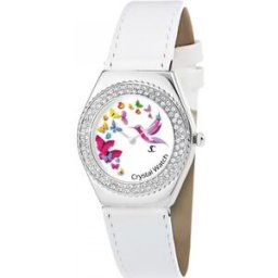 Montre Sc Crystal MF316-PAPILLON-COLIBRI-BRACELET006 Blanc