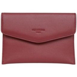 Portefeuille Hexagona Porte papiers en cuir Ref 57676 rouge 15.5*11*2 cm Rouge
