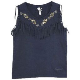 Debardeur enfant Kaporal T-Shirt Fille Bana Anthracite Noir