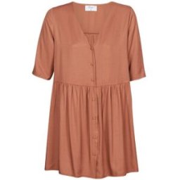 Robe courte Betty London MOUDENE Marron