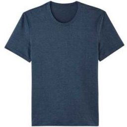 T-shirt Maison Lemahieu T-shirt col rond homme lin Marine