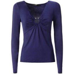 T-shirt Guess T Shirt Manches Longues Milena Navy W81P53 Bleu