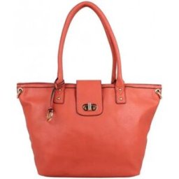 Sac à main A Découvrir ! Grand sac cabas demi chaine Andie Blue A8095 Orange
