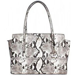 Sac Guess sac femme Devyn natural python Gris