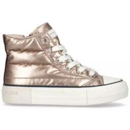 Baskets enfant Tommy Hilfiger HIGH TOP LACE-UP SNEAKER TAUPE/ROSE Doré
