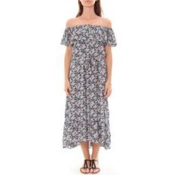 Robe By La Vitrine Robe Longue Care of you Fleuri Noir F50035 Noir