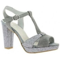 Chaussures escarpins Reqin's Escarpins cuir velours Gris