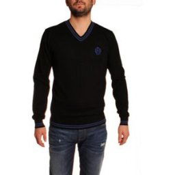 Gilet Joe Retro Pull Col V Prisk Noir Noir