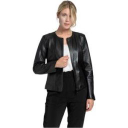 Blouson Giorgio Blouson en cuir femme Giorgio Ref 27781 Noir Noir
