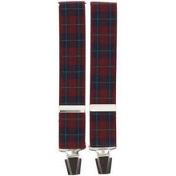 Ceinture Tony & Paul Bretelle 4 clips LOCH NESS Rouge
