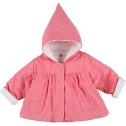 Manteau enfant Petit Bateau Manteau velours rose Rose