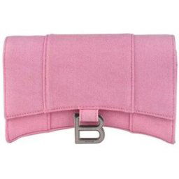 Sac Bandouliere Balenciaga Portefeuille à chaine Hourglass Rose