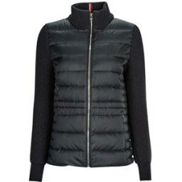 Doudounes Tommy Hilfiger KNIT MIX DOWN JACKET Noir