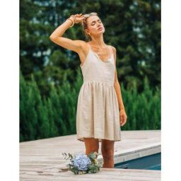 Robe courte Céleste AMBRE Doré