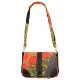 Sac Bamboo's Fashion Petit Sac Besace New Dehli GN-144 Orange/Vert Orange