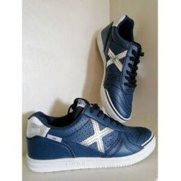 Baskets basses enfant Munich Sports Basket Munich junior G-3 bleu et argent Bleu